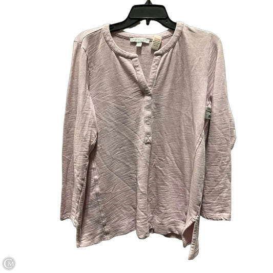 Top Long Sleeve By Pure Jill In Pink, Size: M