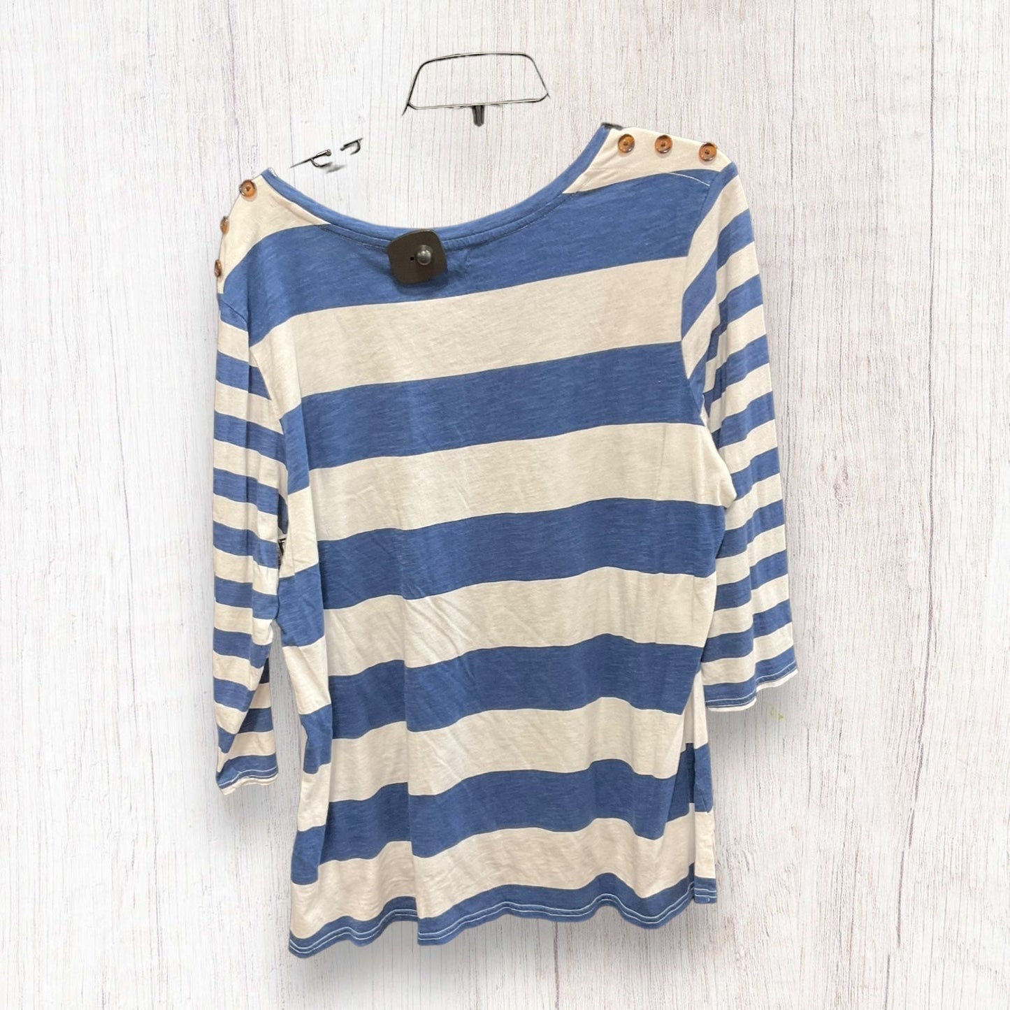 Top 3/4 Sleeve By Maurices In Striped Pattern, Size: Xxl