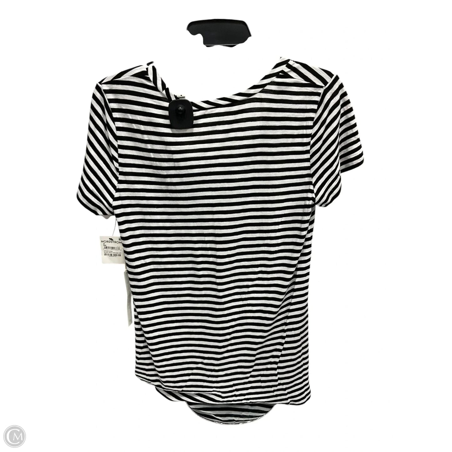 Top Short Sleeve By Caslon In Striped Pattern, Size: M