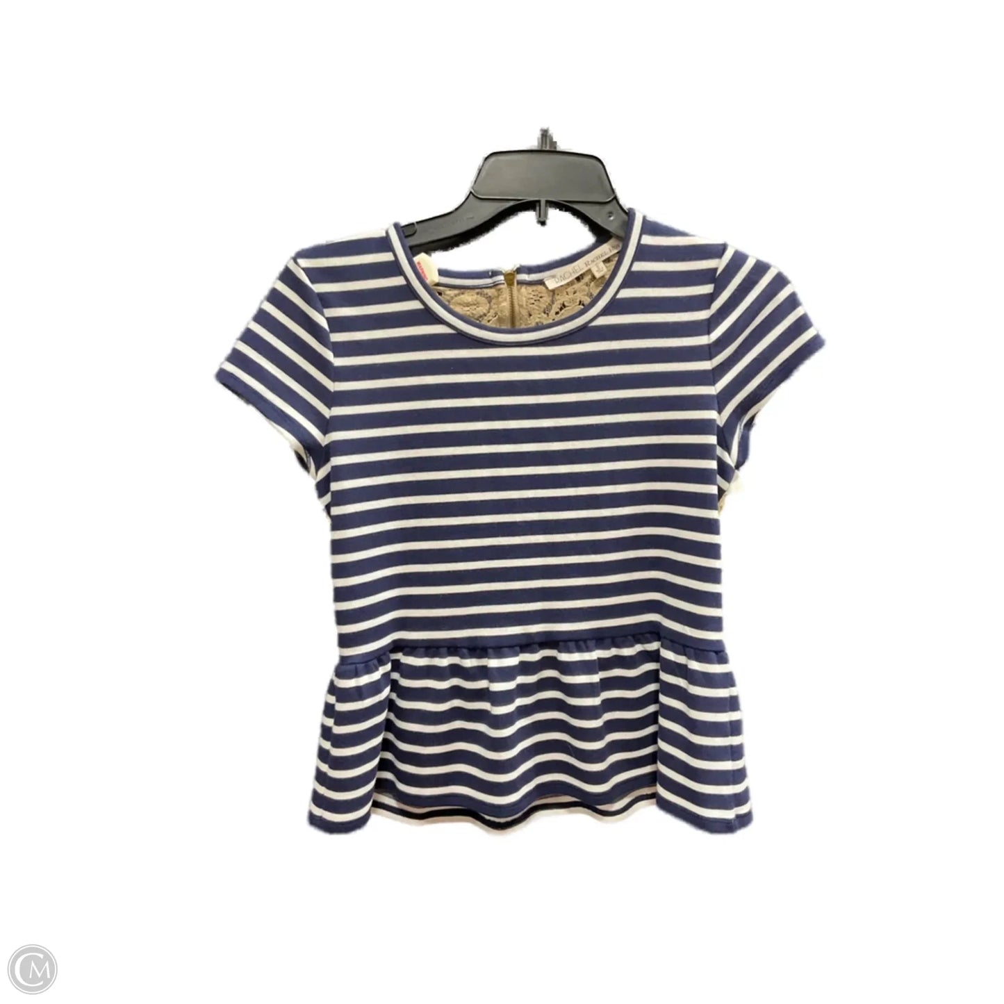 Top Short Sleeve By Rachel Roy In Striped Pattern, Size: S