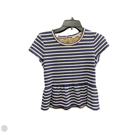Top Short Sleeve By Rachel Roy In Striped Pattern, Size: S