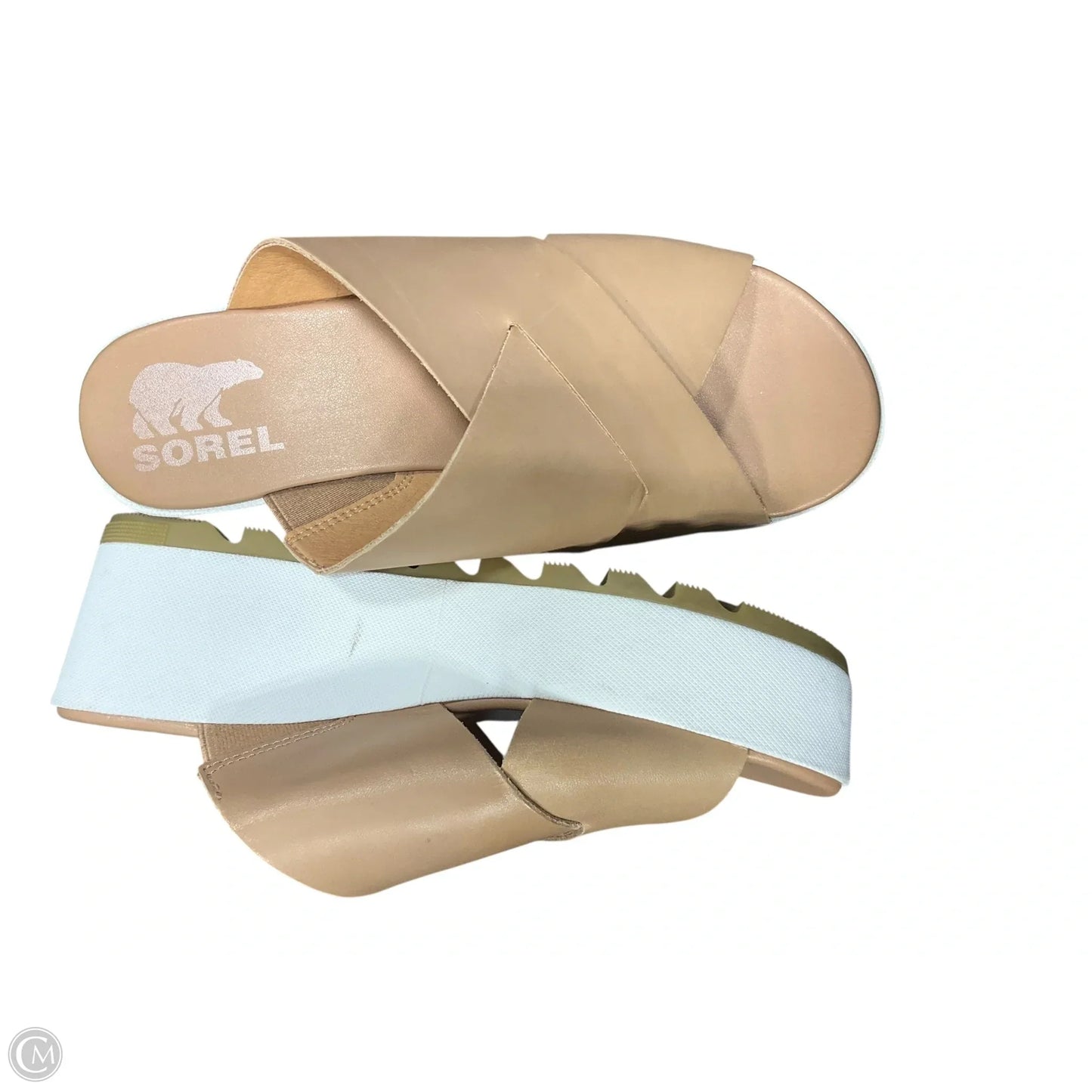 Sandals Heels Platform By Sorel In Tan, Size: 6