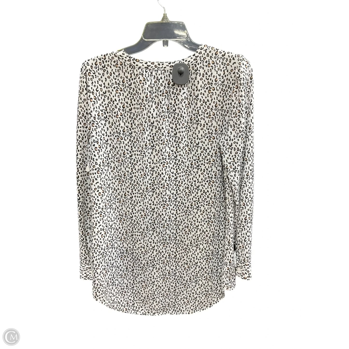 Blouse Long Sleeve By Apt 9 In Animal Print, Size: S