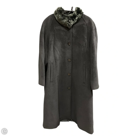 Coat Wool By Jones New York In Black, Size: 3x