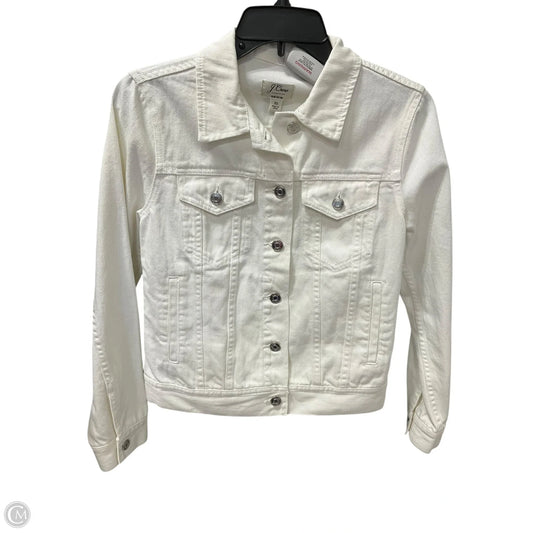 Jacket Denim By J. Crew In White, Size: Xs