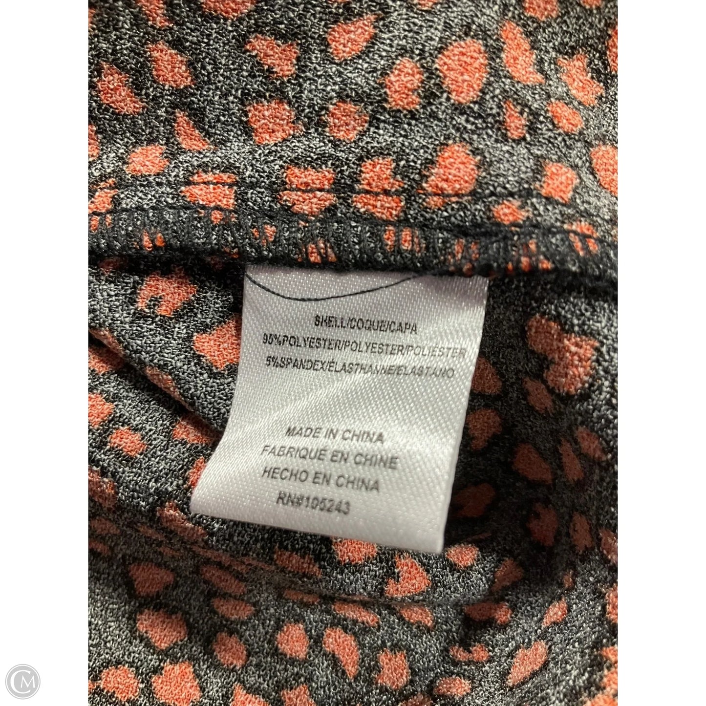 Dress Casual Short By Bobeau In Black & Red, Size: M