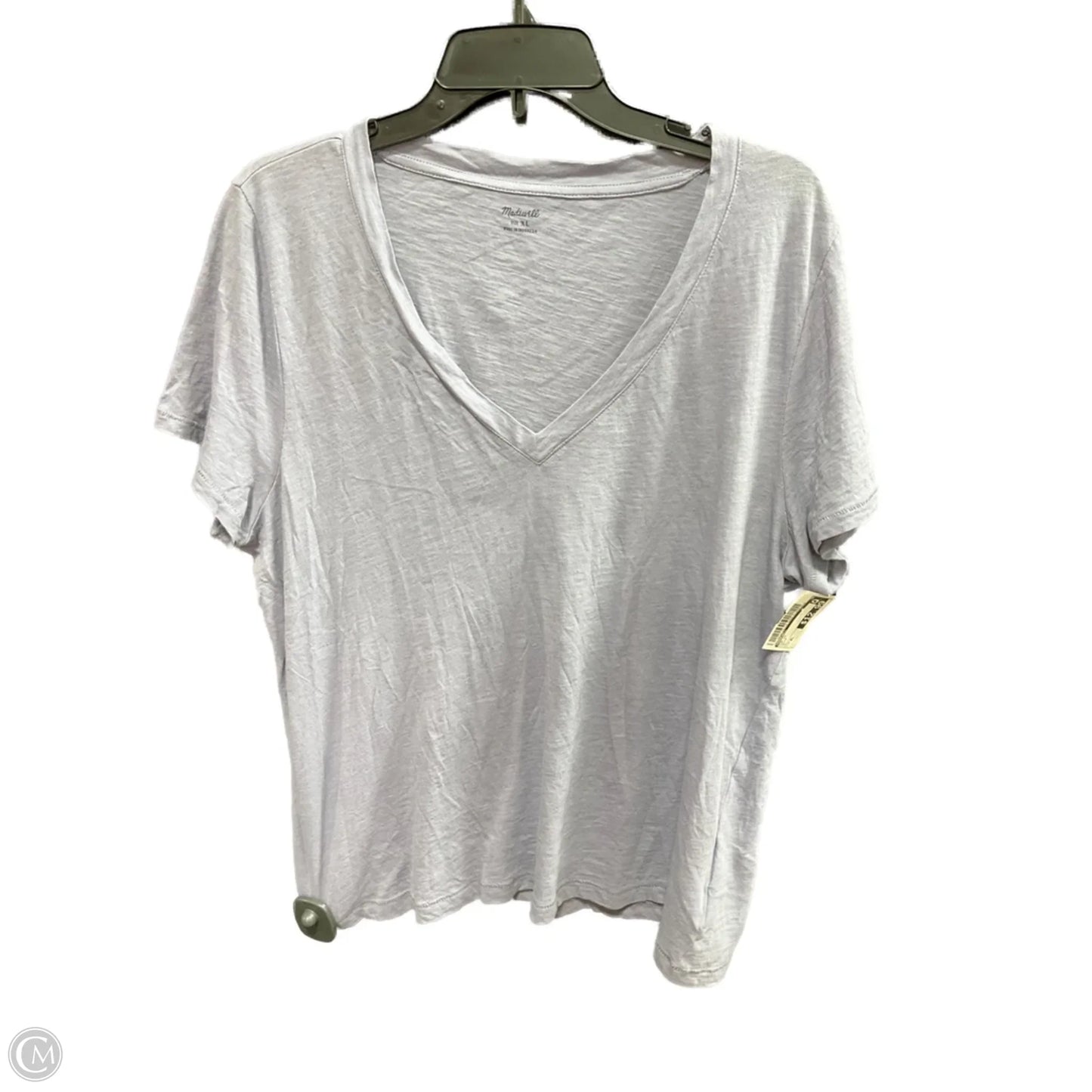 Top Short Sleeve By Madewell In Mauve, Size: Xl