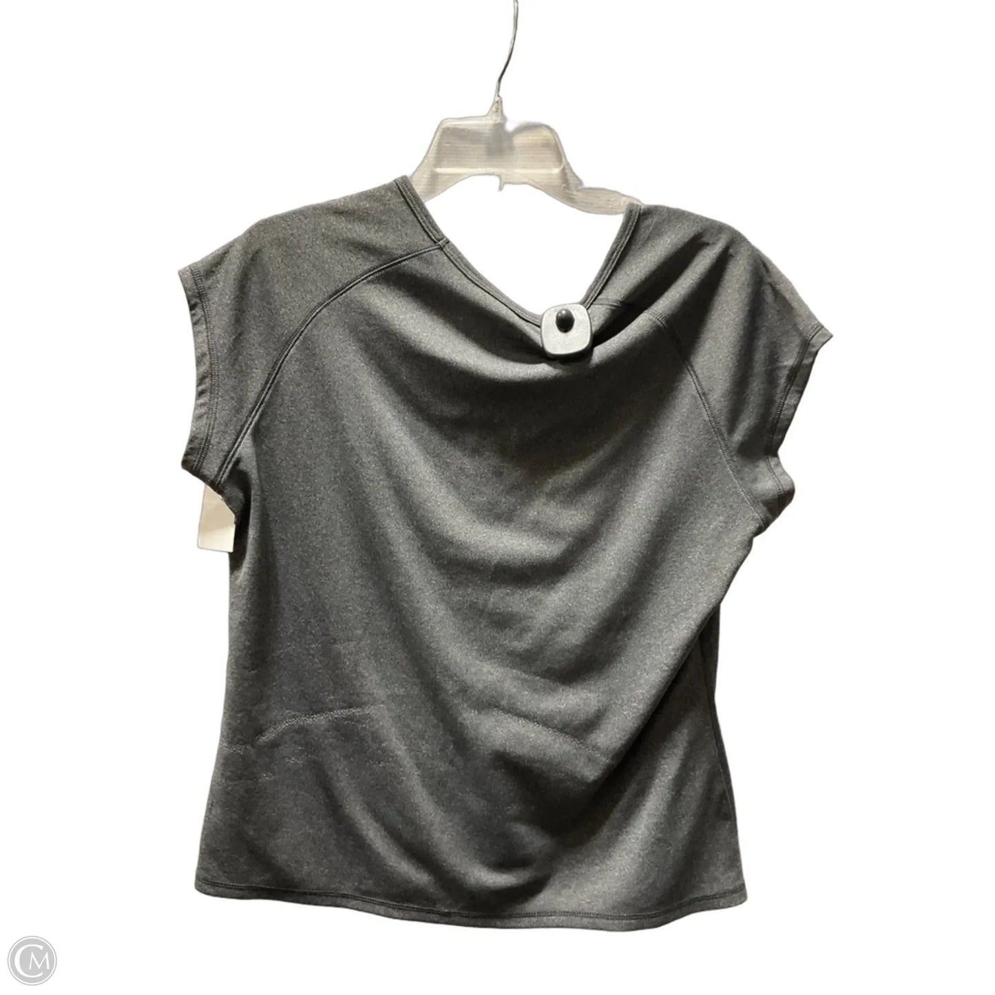 Athletic Top Short Sleeve By Champion In Grey, Size: Xl