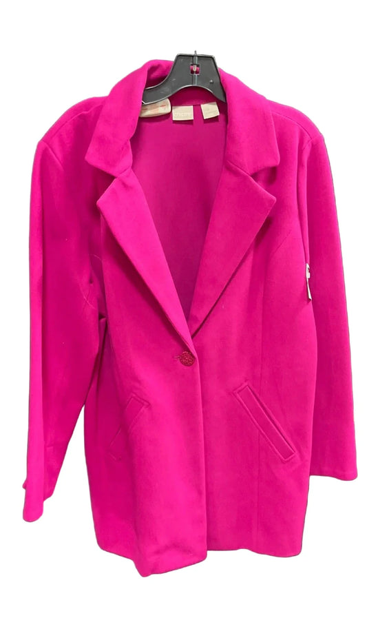 Coat Peacoat By Chicos In Purple, Size: L