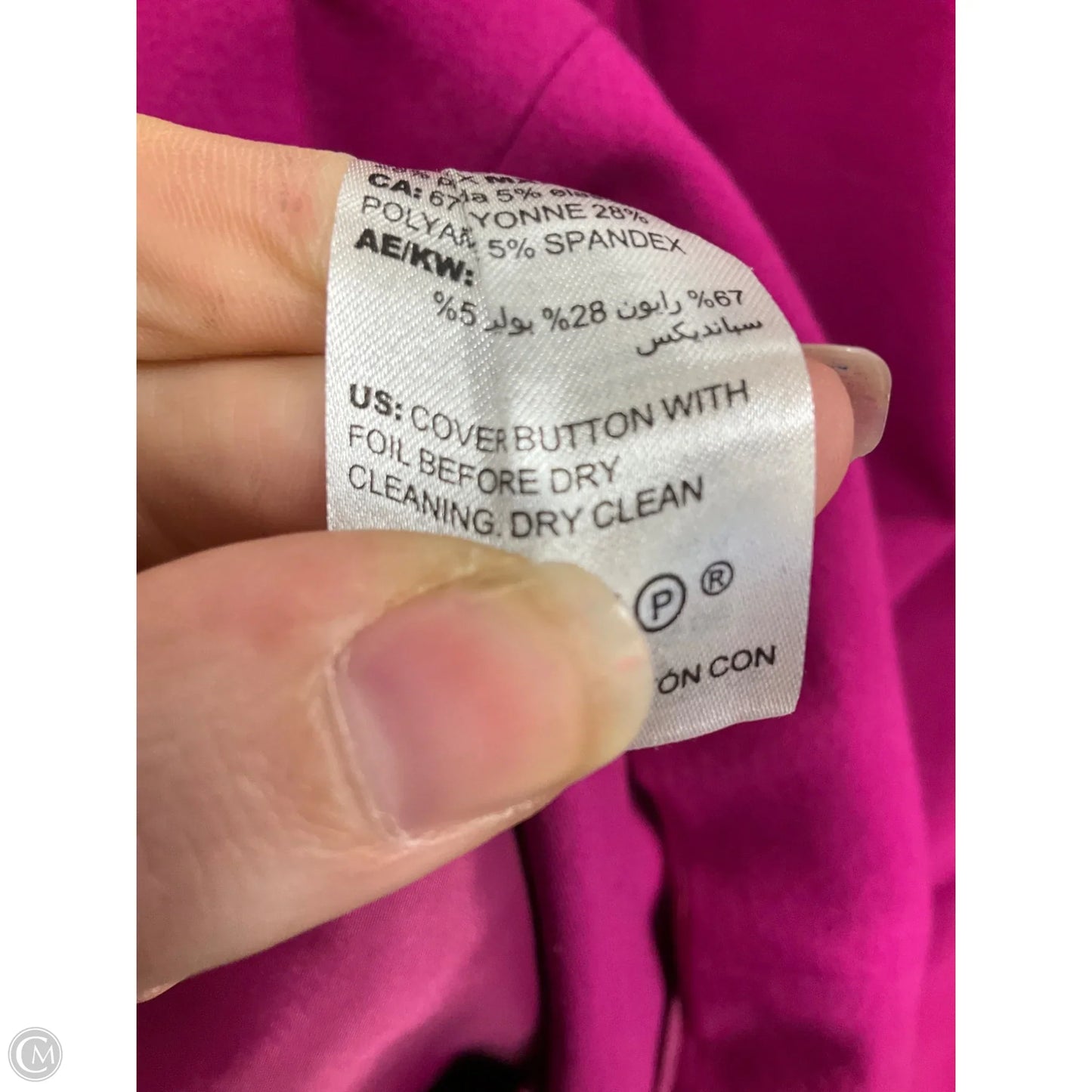 Coat Peacoat By Chicos In Purple, Size: L