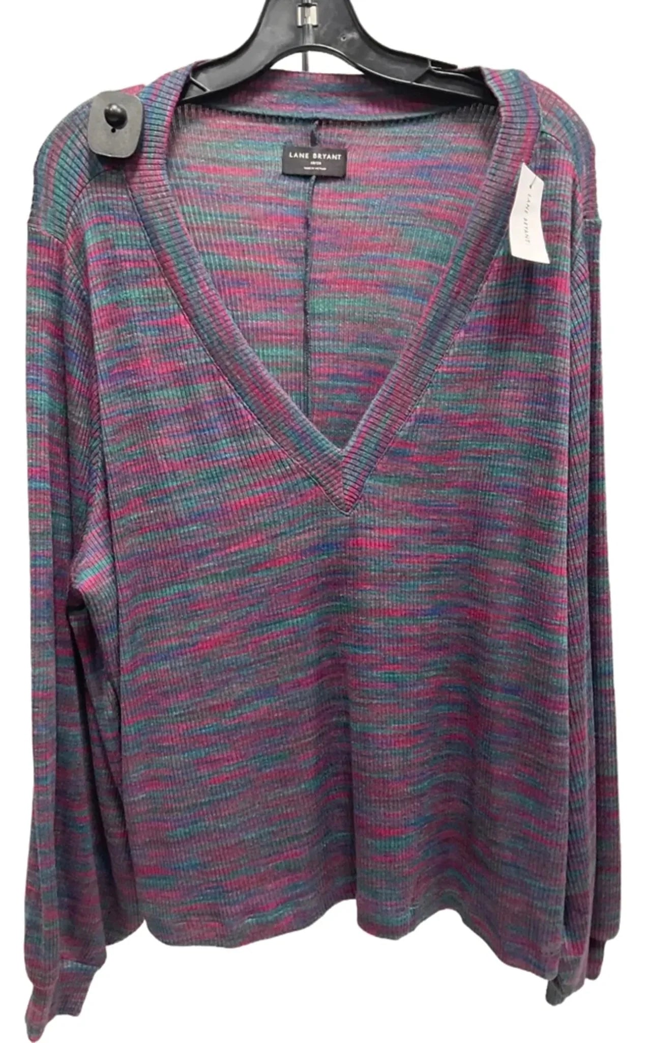 Top Long Sleeve By Lane Bryant In Striped Pattern, Size: 2x