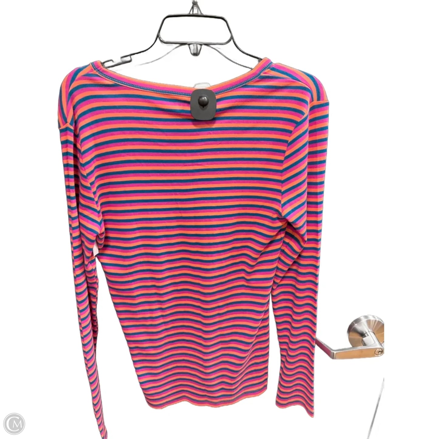 Top Long Sleeve By Gap In Striped Pattern, Size: L