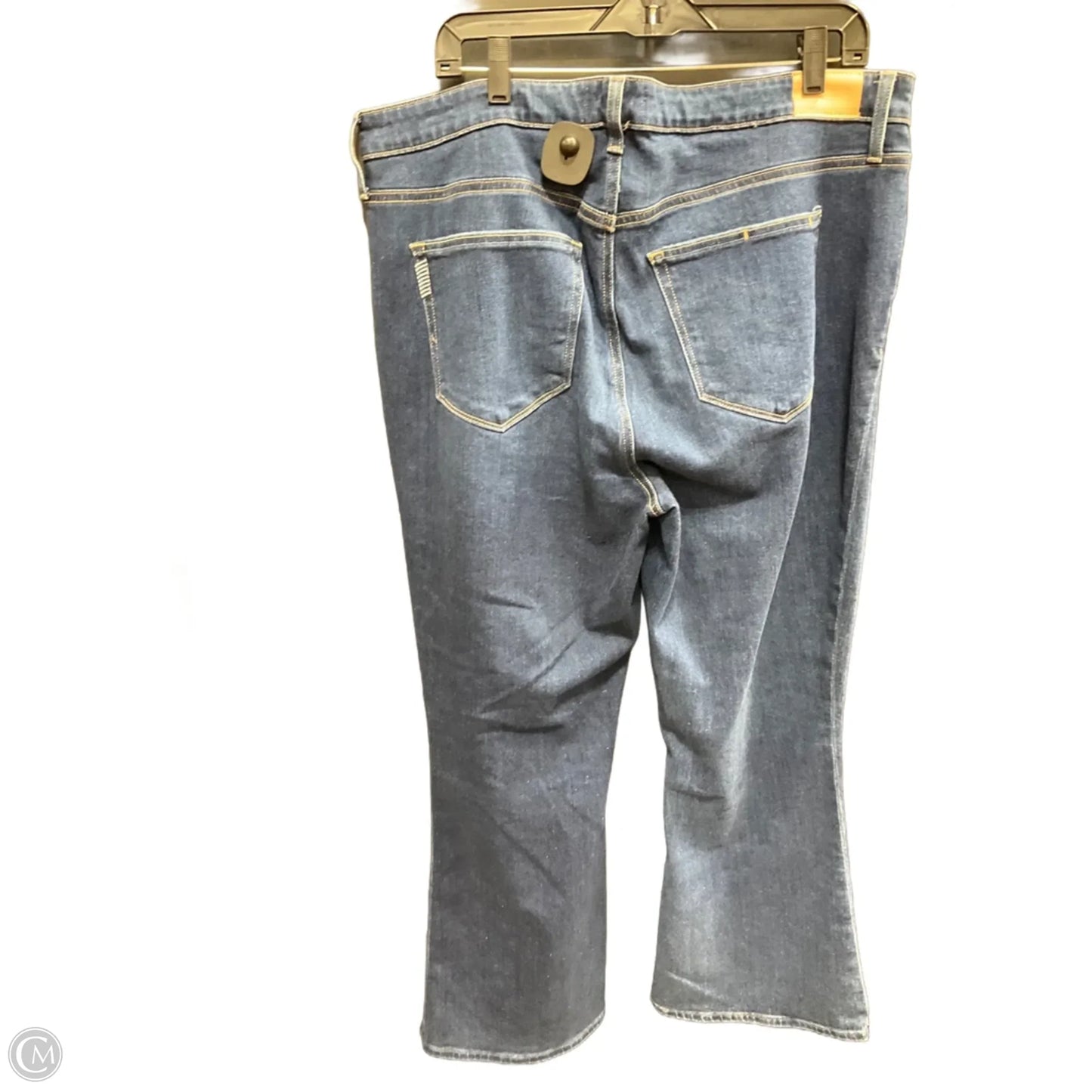 Jeans Boot Cut By Paige In Blue Denim, Size: 16