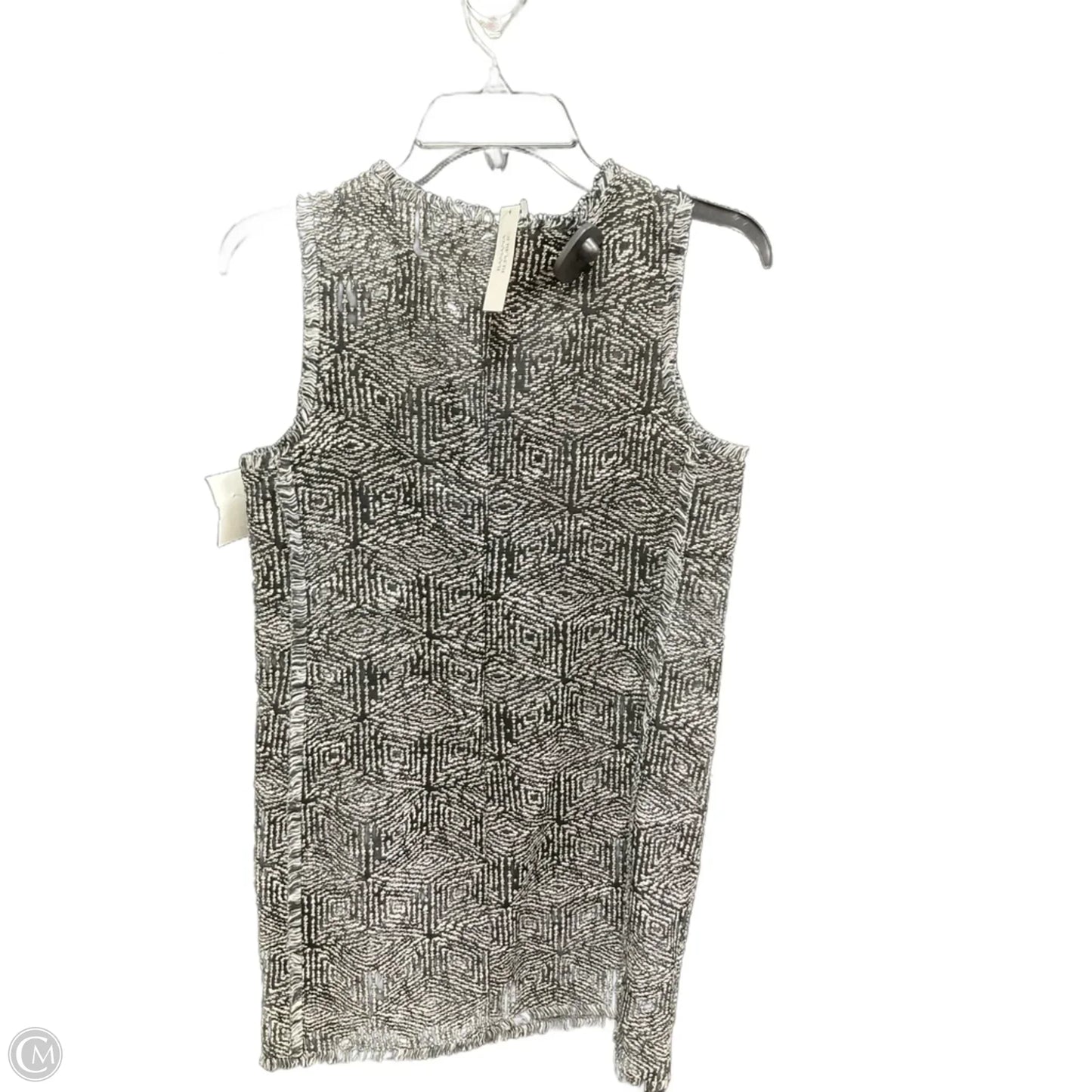 Dress Casual Midi By Banana Republic In Black & White, Size: 2