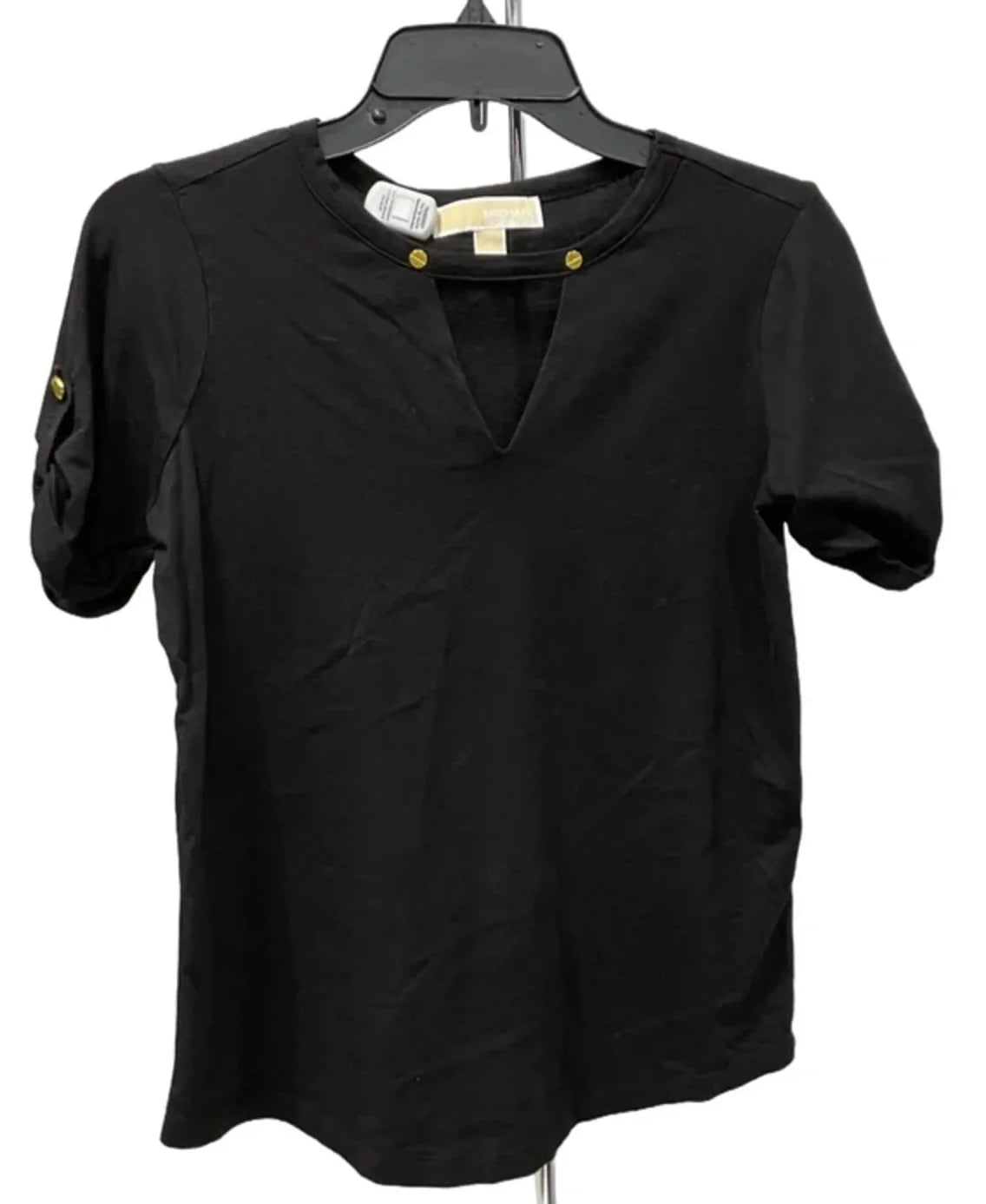 Top Short Sleeve Basic By Michael By Michael Kors In Black, Size: M