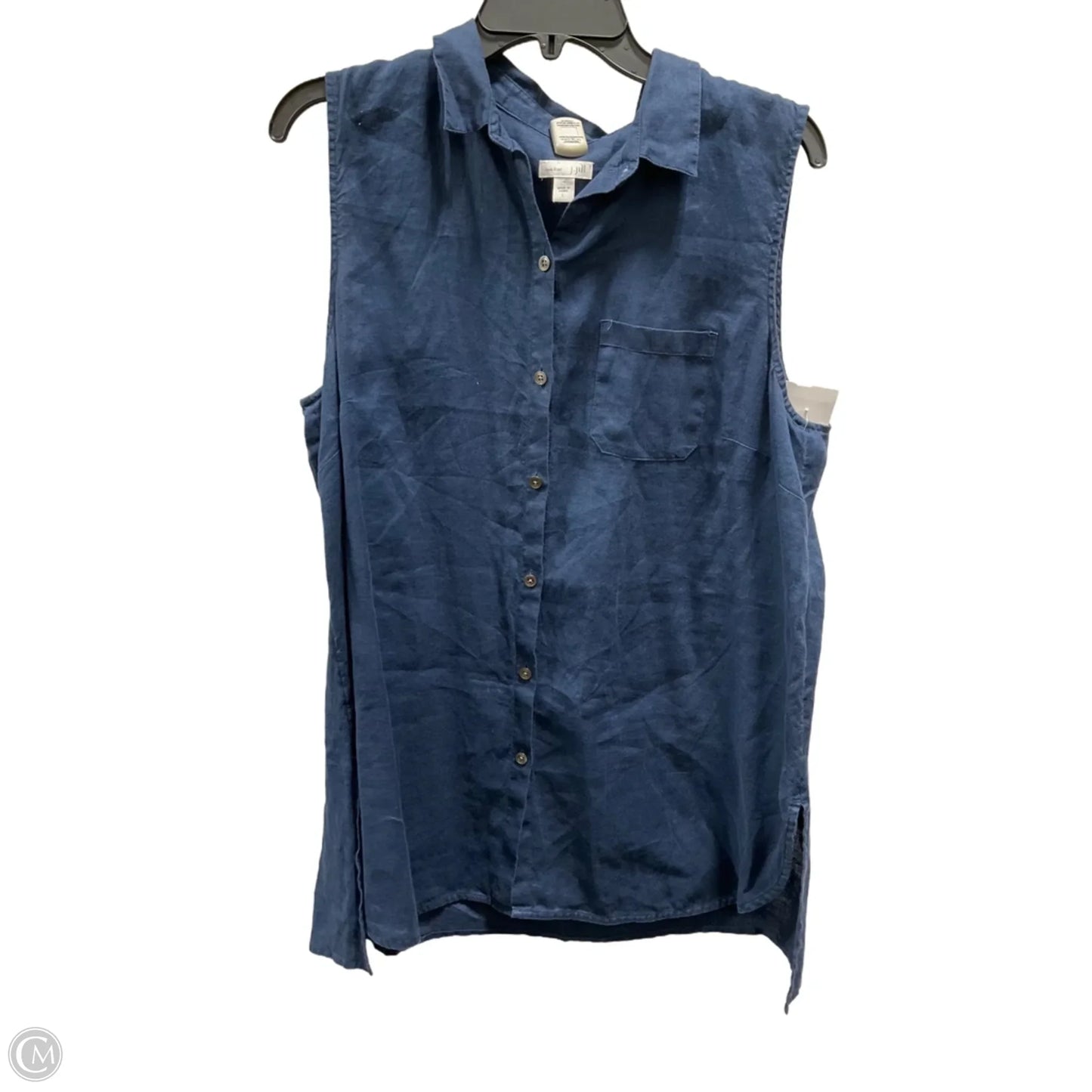 Top Sleeveless By J. Jill In Navy, Size: L