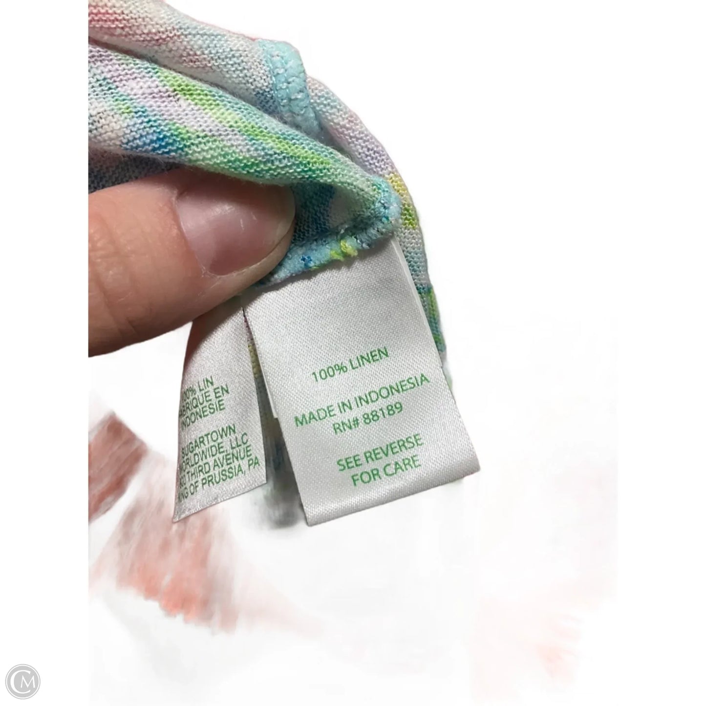 Top Long Sleeve Designer By Lilly Pulitzer In Orange & Pink, Size: L