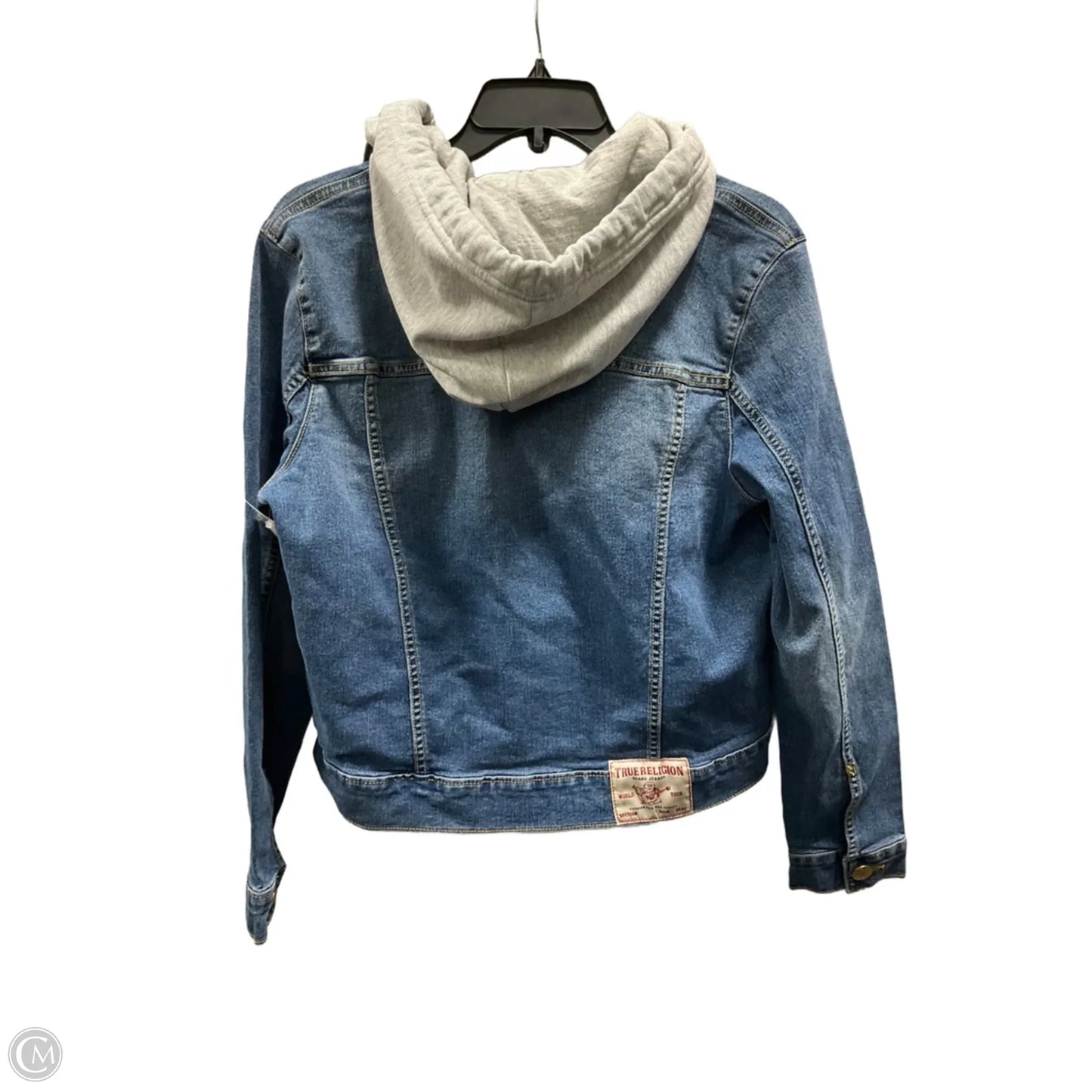 Jacket Denim By True Religion In Blue Denim, Size: M