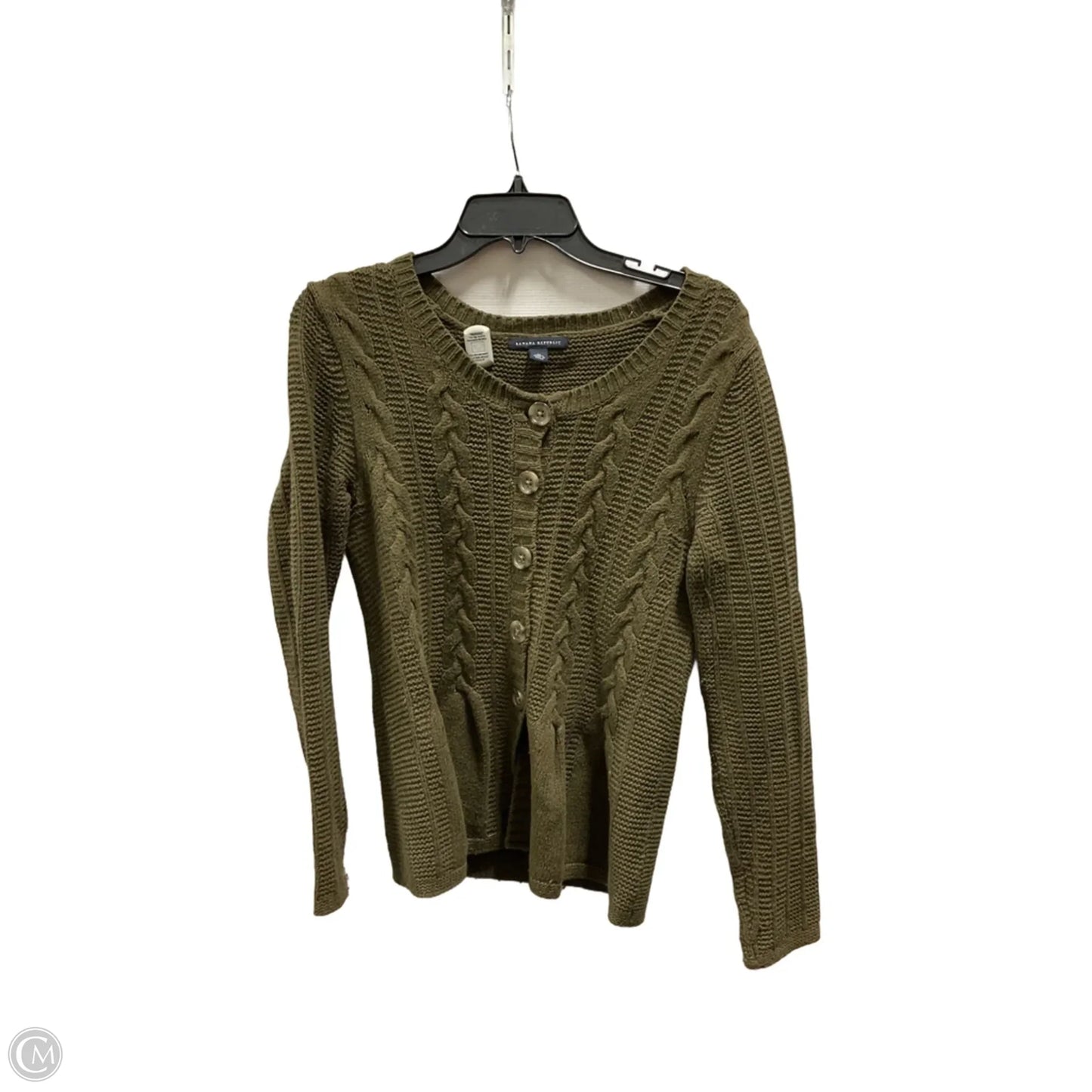 Cardigan By Banana Republic In Green, Size: M