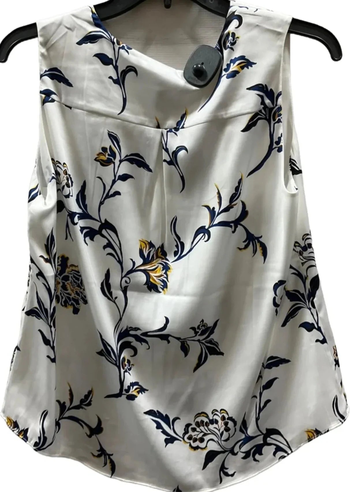 Top Sleeveless By White House Black Market In Blue & White, Size: S