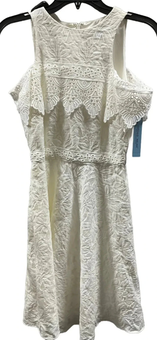Dress Casual Midi By Antonio Melani In White, Size: S