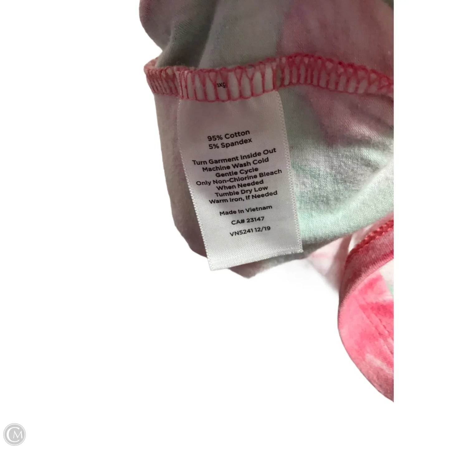 Top Short Sleeve Basic By Talbots In Floral Print, Size: M