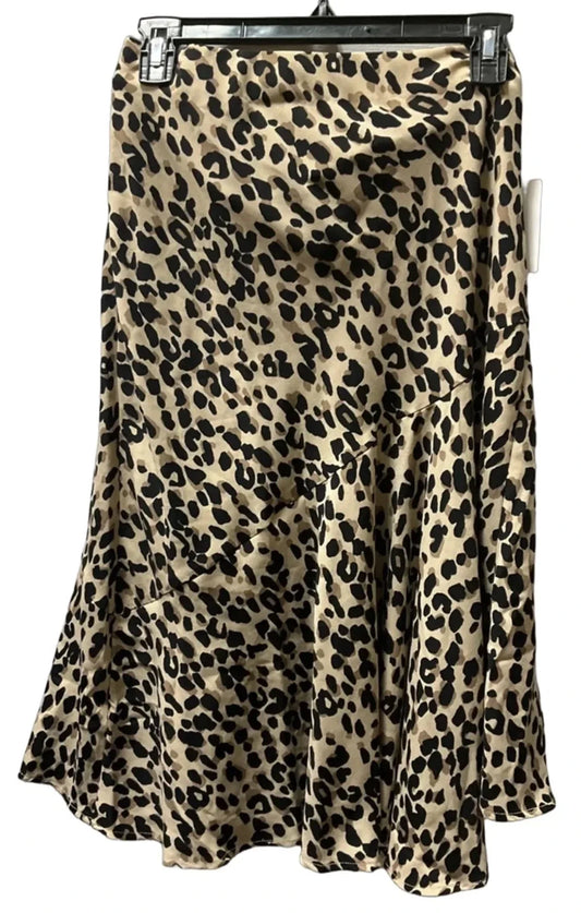 Skirt Midi By Halogen In Animal Print, Size: S