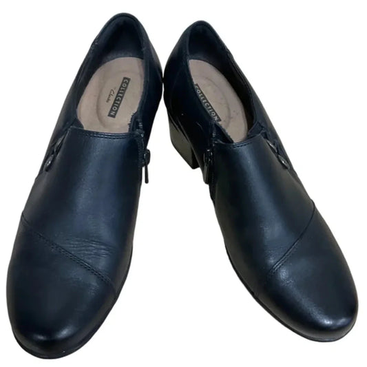 Shoes Heels Block By Clarks In Black, Size: 8.5