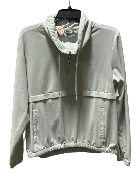 Athletic Jacket By New Balance In Green, Size: L