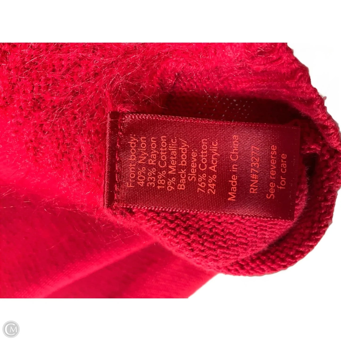Sweater By Jennifer Lopez In Red, Size: Xl