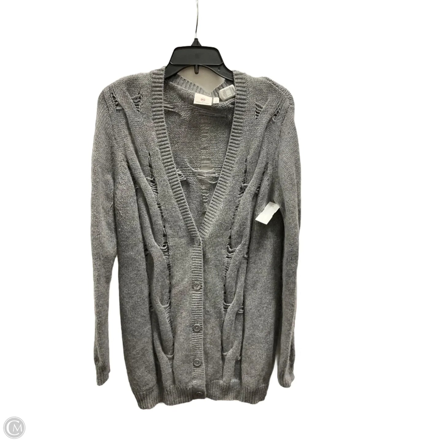 Sweater Cardigan By Adriano Goldschmied In Grey, Size: S