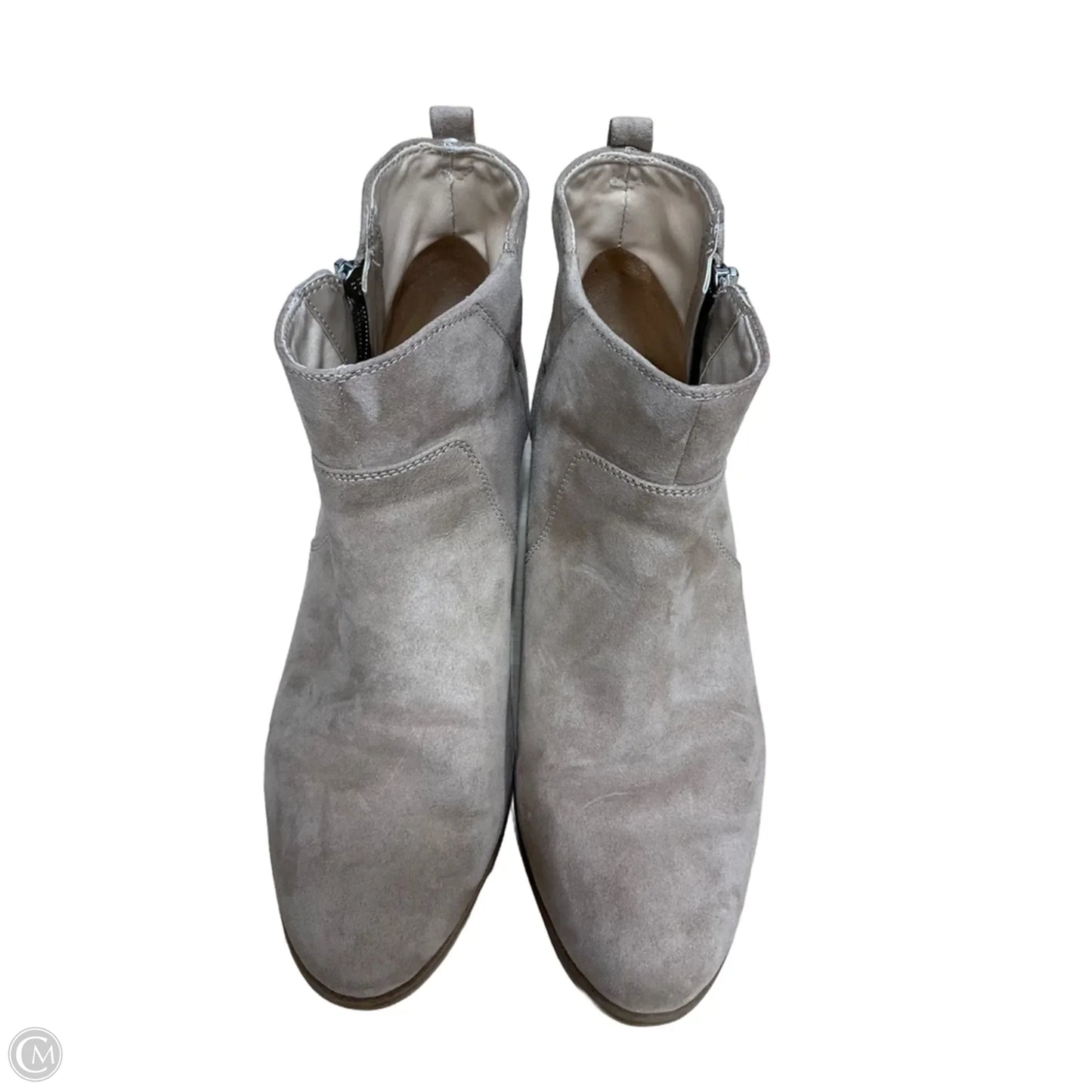 Boots Ankle Heels By Dr Scholls In Beige, Size: 10