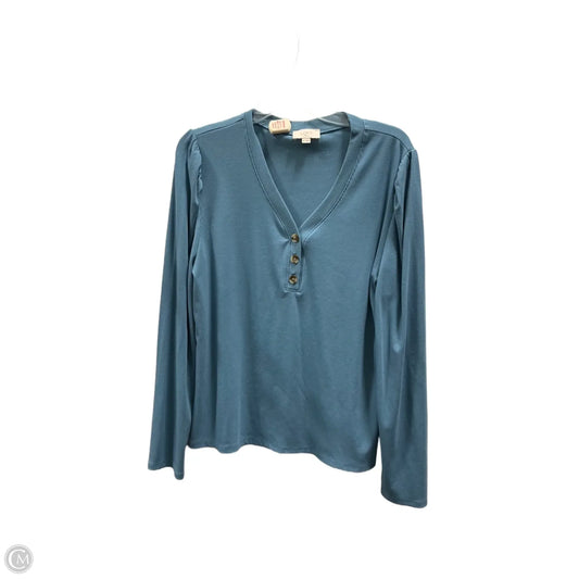 Top Long Sleeve By Loft In Blue, Size: Xl