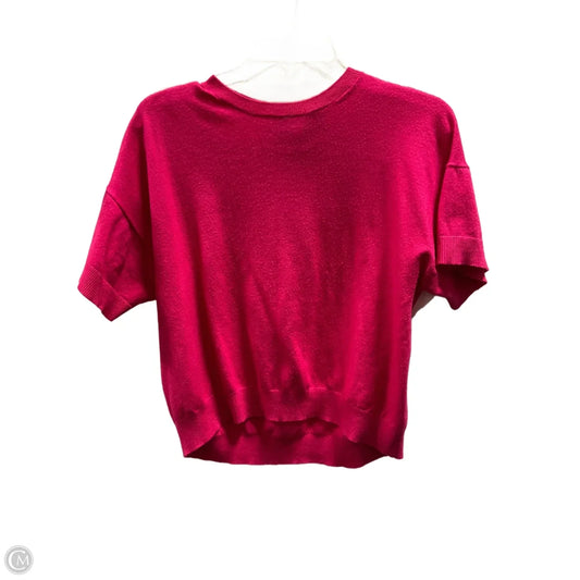 Top Short Sleeve By Ann Taylor In Pink, Size: S