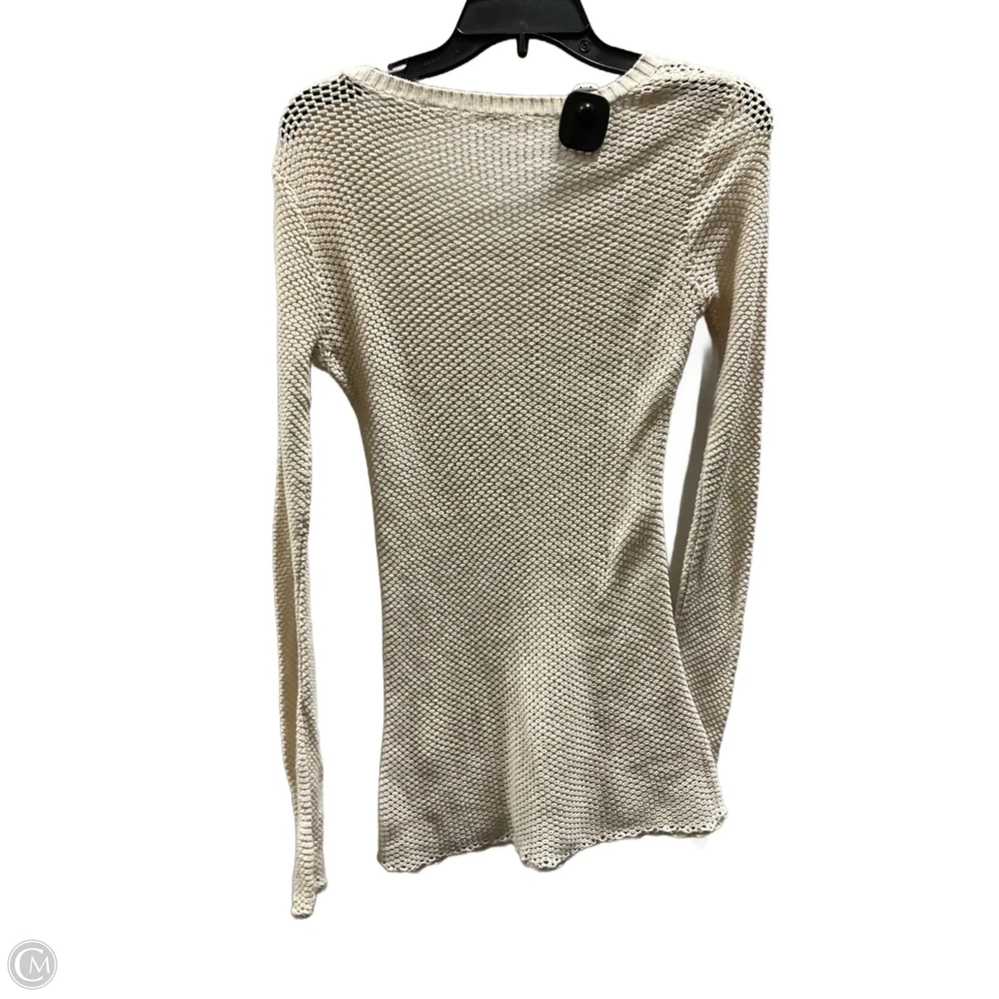 Top Long Sleeve By Athleta In Cream, Size: M