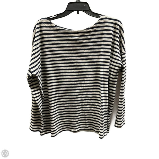 Top Long Sleeve By J. Jill In Striped Pattern, Size: L