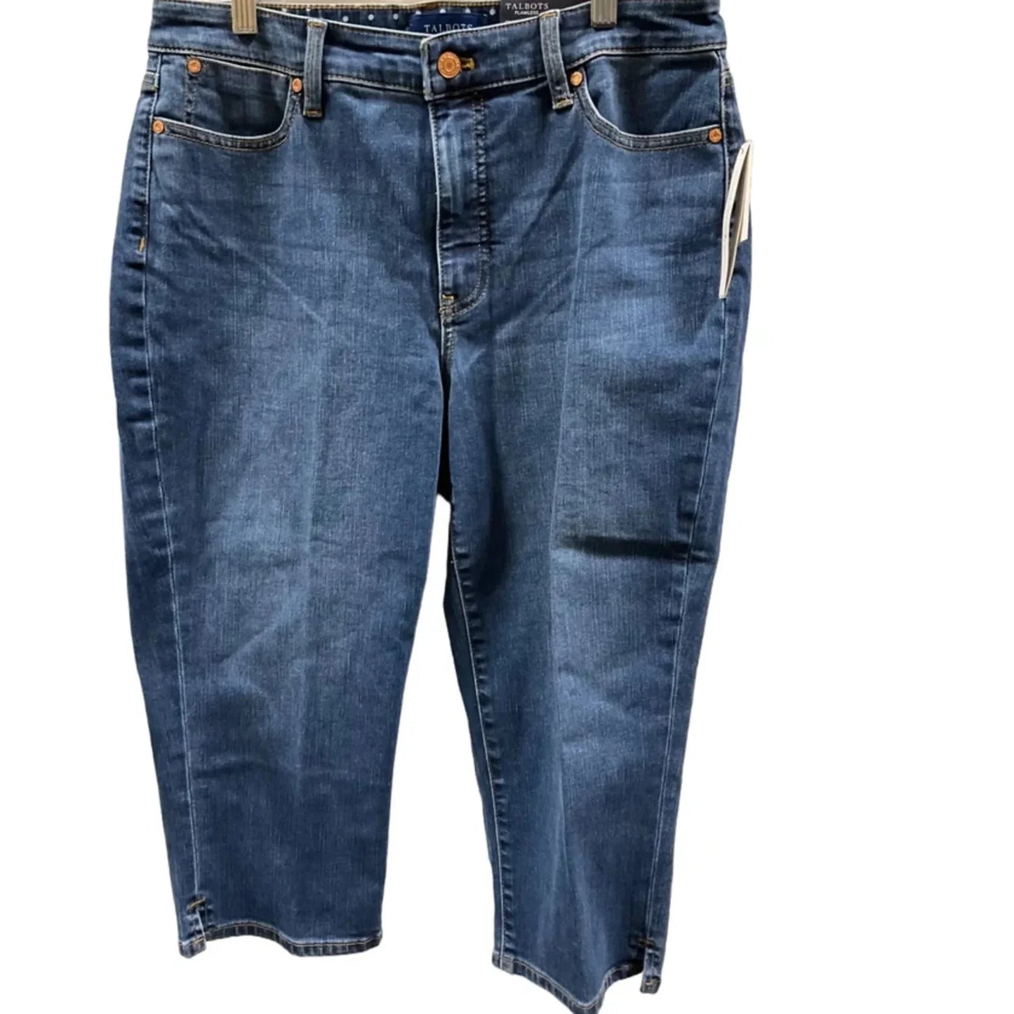 Capris By Talbots In Blue Denim, Size: 8