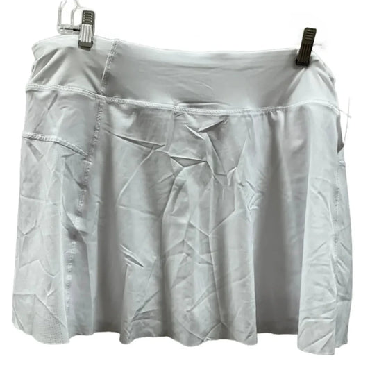 Athletic Skort By Spyder In White, Size: Xl
