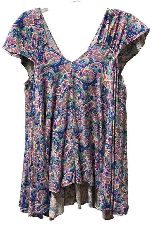 Top Short Sleeve By Matilda Jane In Multi-colored, Size: L