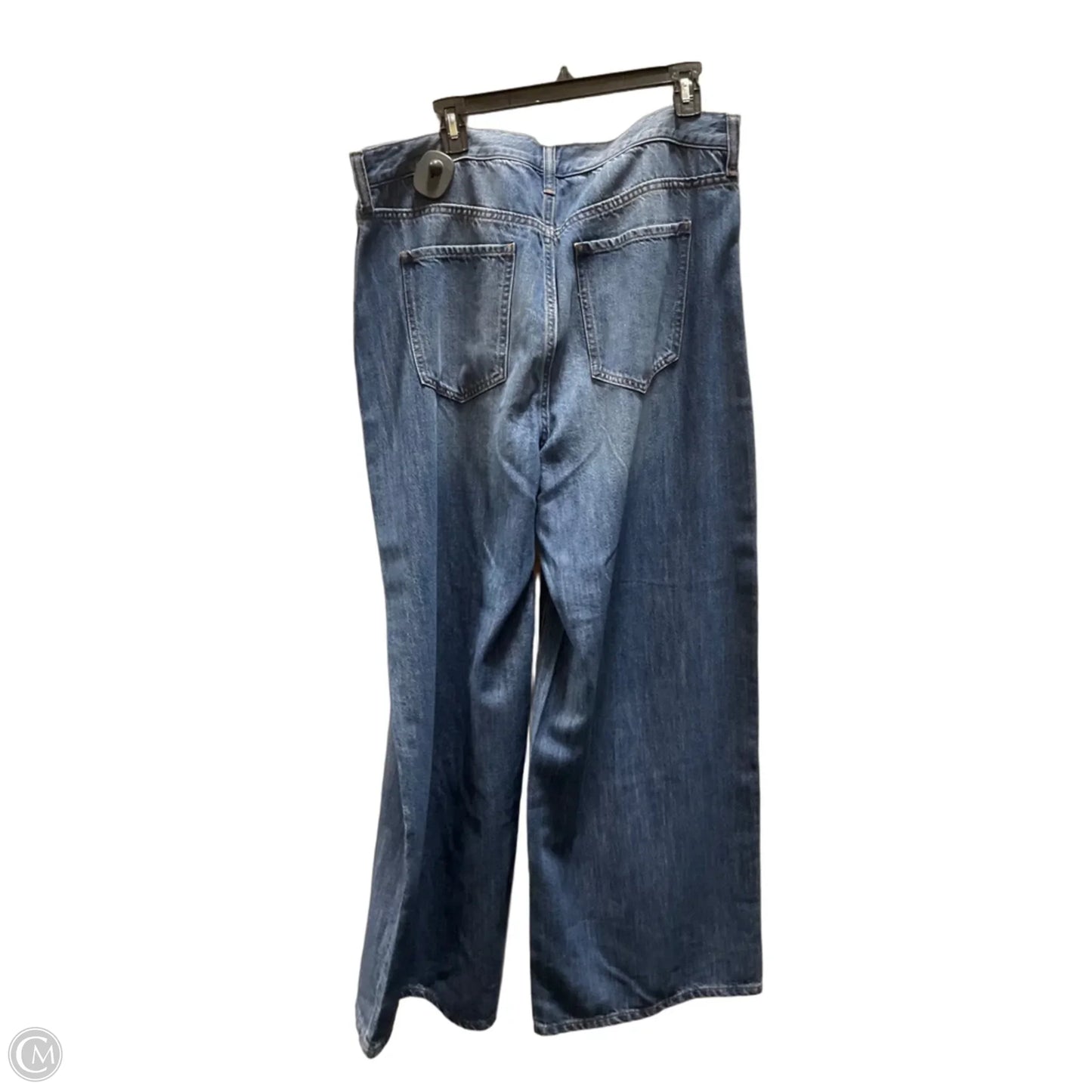 Jeans Wide Leg By Banana Republic In Blue Denim, Size: 16