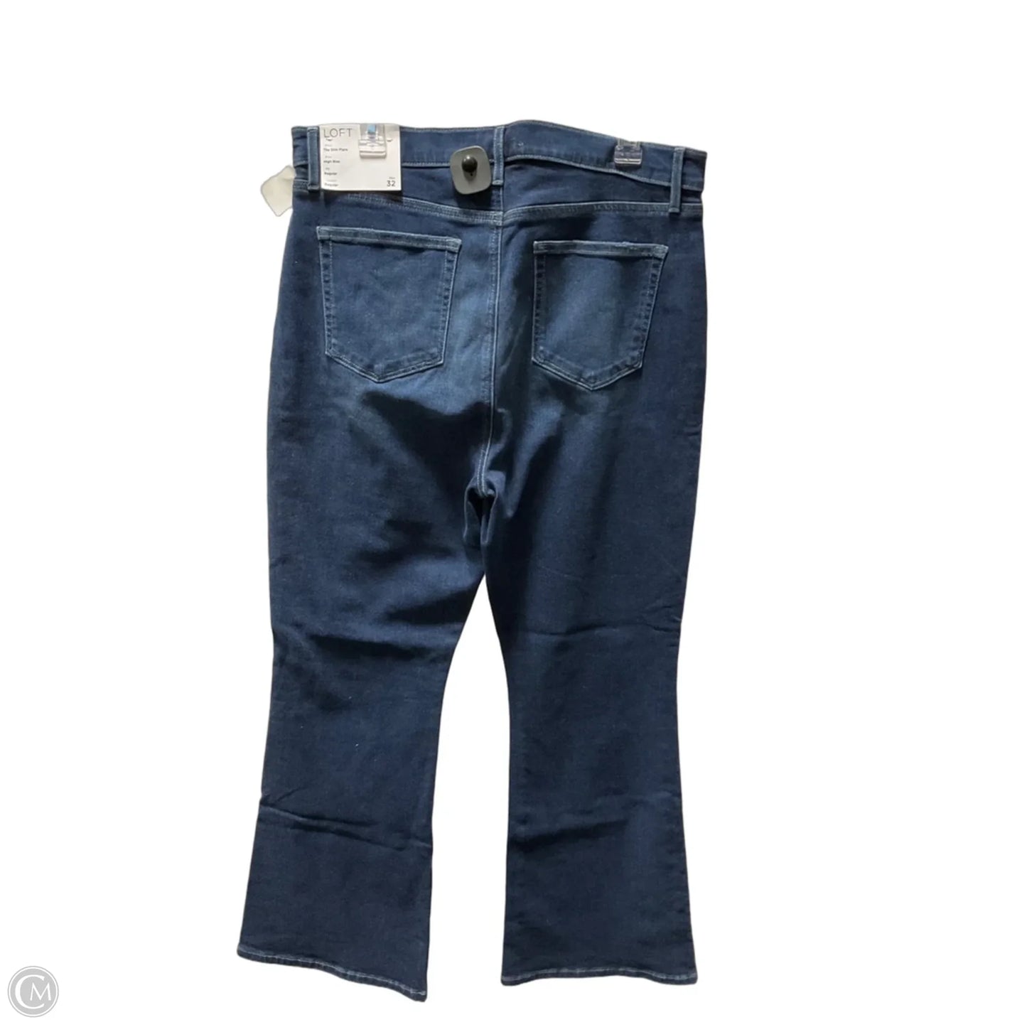 Jeans Flared By Loft In Blue Denim, Size: 10
