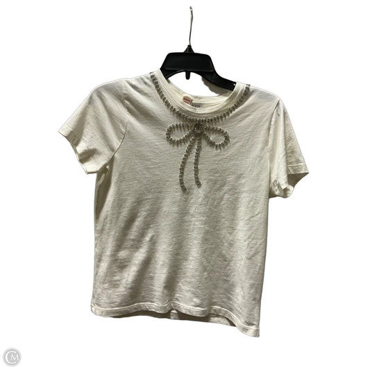 Top Short Sleeve By J. Crew In White, Size: S