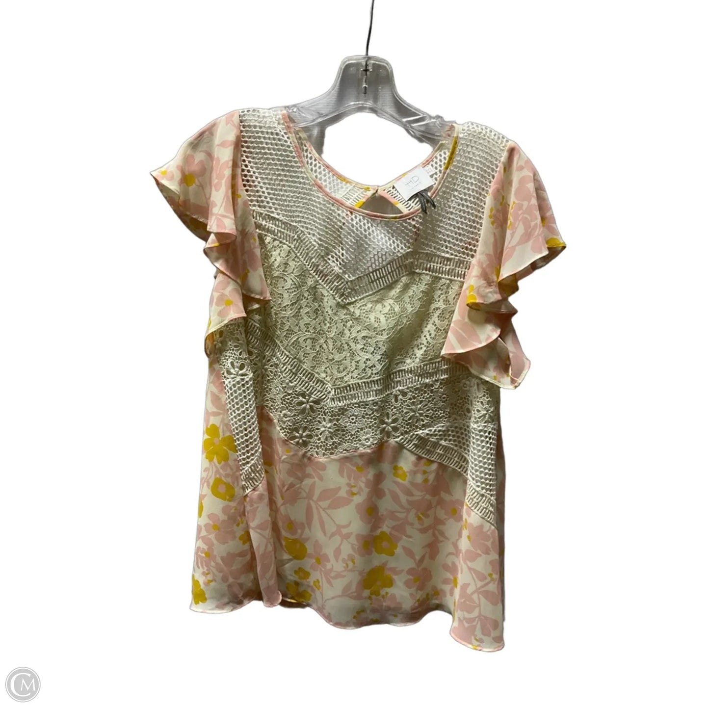 Top Short Sleeve By Hd In Paris In Pink, Size: M