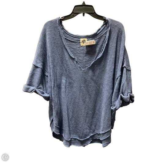 Top Short Sleeve By We The Free In Blue, Size: L
