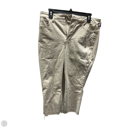 Capris By Not Your Daughters Jeans In Tan, Size: 10p