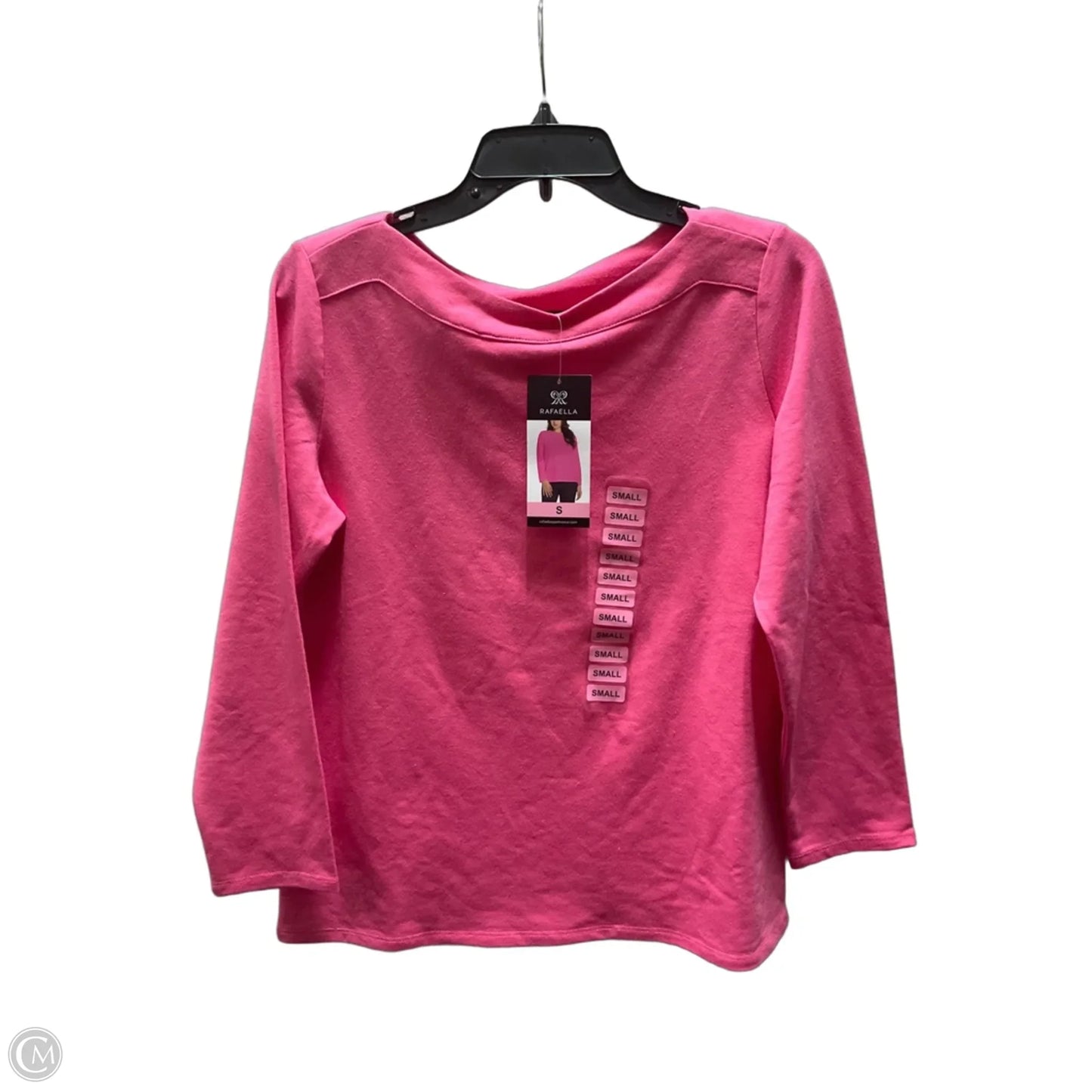 Top Long Sleeve Basic By Rafaella In Pink, Size: S