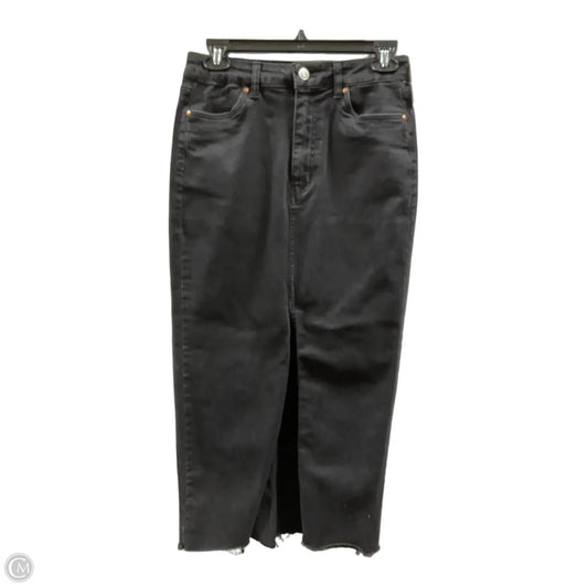 Skirt Maxi By Refuge In Black Denim, Size: S