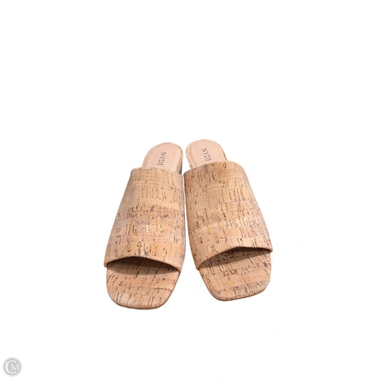 Sandals Heels Wedge By Not Your Daughters Jeans In Tan, Size: 8