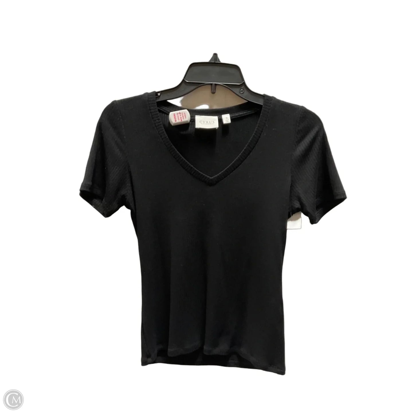 Top Short Sleeve By Cyrus In Black, Size: S