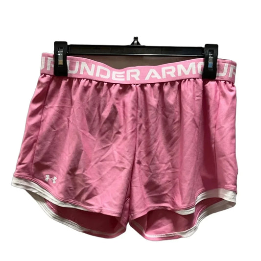 Athletic Shorts By Under Armour In Pink, Size: L